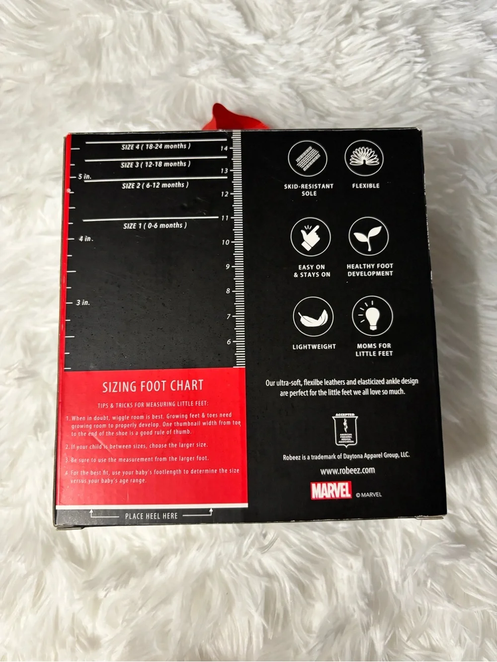 Robeez x Marvel Black Panther Soft Soles Baby Shoes Size 0-6 Months In Box